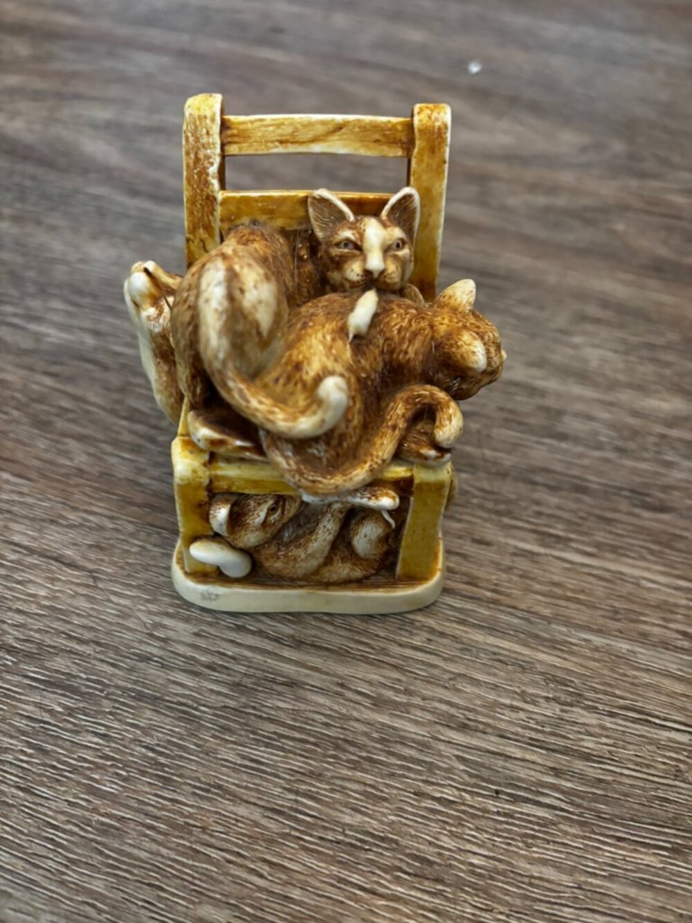 Harmony Kingdom Treasure box Rumble Seat Cats kitten figurine no box
